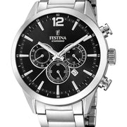 View Festina Timeless Chronograph Black Dial Men's Watch image 5