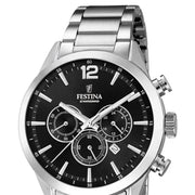 View Festina Timeless Chronograph Black Dial Men's Watch image 6