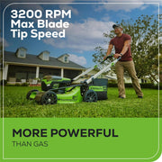 View 60V 21-Inch Cordless Self-Propelled Lawn Mower with 2 x 4.0Ah Batteries and Dual-Port Rapid Charger image 4