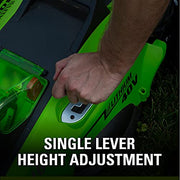 View 40V 16-Inch Cordless Electric Lawn Mower with 4.0Ah Battery and Charger image 4