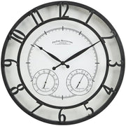 View 18" Bronze-Tone Outdoor Wall Clock, Weather-Resistant Plastic, Farmhouse Style image 2