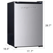 View Frigidaire 19 in. 2.5 cu ft. Stainless Steel Look Compact Refrigerator with Reversible Door image 3