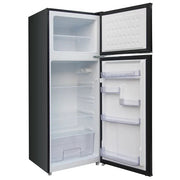 View Frigidaire 7.5 cu ft Black Retro Top Mount Refrigerator with Classic Chrome Handle image 2