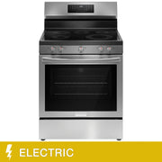 View Frigidaire Gallery 30 in 5.3 cu ft. Stainless Steel Electric 5-Burner Range with Total Convection image 3