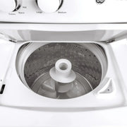 View GE 27 in. Electric White 4.4 cu. ft. (I.E.C) Washer and 5.9 cu. ft. Dryer Laundry Centre image 4
