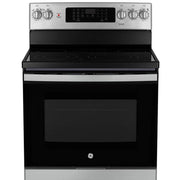 View GE 30 in. 5.0 cu. ft. Electric Convection Range with No-Preheat Air Fry image 5