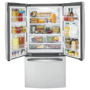 View GE 33 in. 18.6 cu.ft. Bottom Freezer Counter Depth Refrigerator with Internal Water Dispenser image 4
