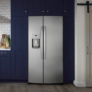 View GE 36 in. 25.1 cu.ft. Stainless Steel Side-by-Side Refrigerator with FrostGuard Technology image 6