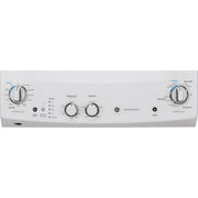 View GE White 2.6 cu. ft. (I.E.C) Washer and 4.4 cu. ft. Dryer Gas Laundry Center image 5