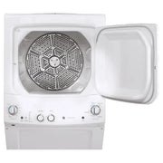 View GE White 27 in. 4.4 cu. ft. Washer and 5.9 cu. ft. Dryer Laundry Centre image 1
