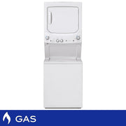 View GE White 27 in. 4.4 cu. ft. Washer and 5.9 cu. ft. Dryer Laundry Centre image 4