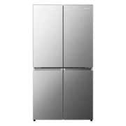 View Hisense 24 in. 11.5 cu ft. Stainless Steel Top Mount Counter Depth Refrigerator with Recessed Handles image 1
