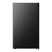 View Hisense 33 in. 3.3 cu ft. Black Compact Fridge with Reversible Curved Door image 1