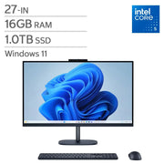 View HP 27-in. All-in-One Desktop, Intel Core 5 120U - 16GB RAM, 1TB SSD image 1
