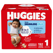 View Huggies Little Snugglers Plus Diapers, Sizes 1 - 2 image 1