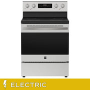 View Kenmore 30 in. 5 cu ft. Stainless Steel Electric 4 Burner True Convection Range with Air Fry image 1