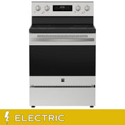 View Kenmore 30 in. 5 cu ft. Stainless Steel Electric 4 Burner True Convection Range with Air Fry image 2
