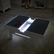 View KidKraft Building Bricks Play N Glow Light-Up Table with 210 Bricks image 6