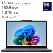 View Lenovo IdeaPad Slim 3i Copilot+ PC 15.3-in. Touchscreen Laptop, Intel Core Ultra 7 355 - 16GB RAM, 1TB SSD image 1