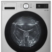 View LG 27 in. 5.8 cu ft. Graphite Steel Front Load Washer with AI DD and TurboWash image 6