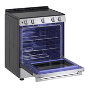 View LG 30 in 6.3 cu ft. Stainless Steel Electric Slide-in Range with EasyClean and Pinch to Turn Safety Knobs image 1