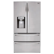 View LG 36 in. 28 cu. ft. Stainless-steel French Door Refrigerator with Smudge-resistant Finish and SmartThinQ Wi-Fi image 1