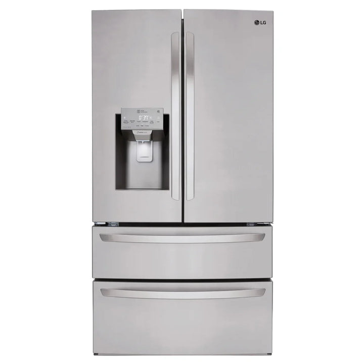 LG 36 in. 28 cu. ft. Stainless-steel French Door Refrigerator with Smudge-resistant Finish and SmartThinQ Wi-Fi