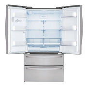 View LG 36 in. 28 cu. ft. Stainless-steel French Door Refrigerator with Smudge-resistant Finish and SmartThinQ Wi-Fi image 2