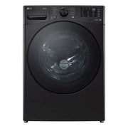 View LG 5.2 cu ft. Midnight Black Smart Front Load Washer with AI Direct Drive image 1