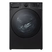 View LG 5.2 cu ft. Midnight Black Smart Front Load Washer with AI Direct Drive image 2