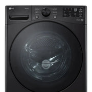 View LG 5.2 cu ft. Midnight Black Smart Front Load Washer with AI Direct Drive image 6