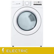 View LG 7.4 cu ft. White Electric Dryer with Sensor Dry image 2