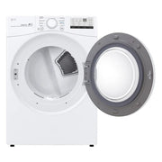 View LG 7.4 cu ft. White Electric Dryer with Sensor Dry image 1