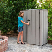 View Lifetime Vertical Storage Shed with Shelves image 5