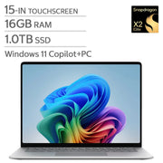 View Microsoft Surface 15.0-in. Copilot+ PC Touchscreen Laptop, Qualcomm Snapdragon X2 Plus - 16GB RAM, 1 TB SSD - Black image 6