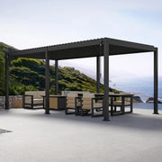 View Mirador 10 ft. x 20 ft. Adjustable Louvered Aluminum Pergola image 1