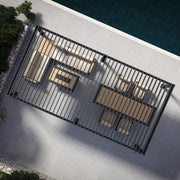 View Mirador 10 ft. x 20 ft. Adjustable Louvered Aluminum Pergola image 3