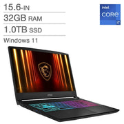 View MSI Katana 15 HX 15.6-in. Gaming Laptop, Intel Core i7-14650HX - 32GB RAM, 1TB SSD, 8GB NVIDIA GeForce RTX 5060 image 1