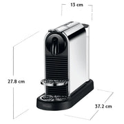 View Nespresso Citiz Espresso Machine by De'Longhi, Platinum, with $30 Nespresso coffee voucher image 6