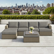 View Niko Heritage 6-piece Patio Sectional Conversation Set image 1