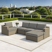 View Niko Heritage 6-piece Patio Sectional Conversation Set image 5