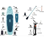 View 10 ft 6 in Inflatable Stand Up Paddle Set for 1–2 People, 100 image 5