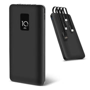 View 4 in 1 Fast Charging Power Bank with Built-in Cables, 10000mAh - PrimeCables image 1