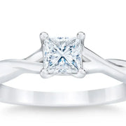 View Princess Cut Diamond Solitaire Ring (0.50 ct) image 2